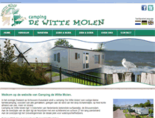 Tablet Screenshot of campingdewittemolen.nl